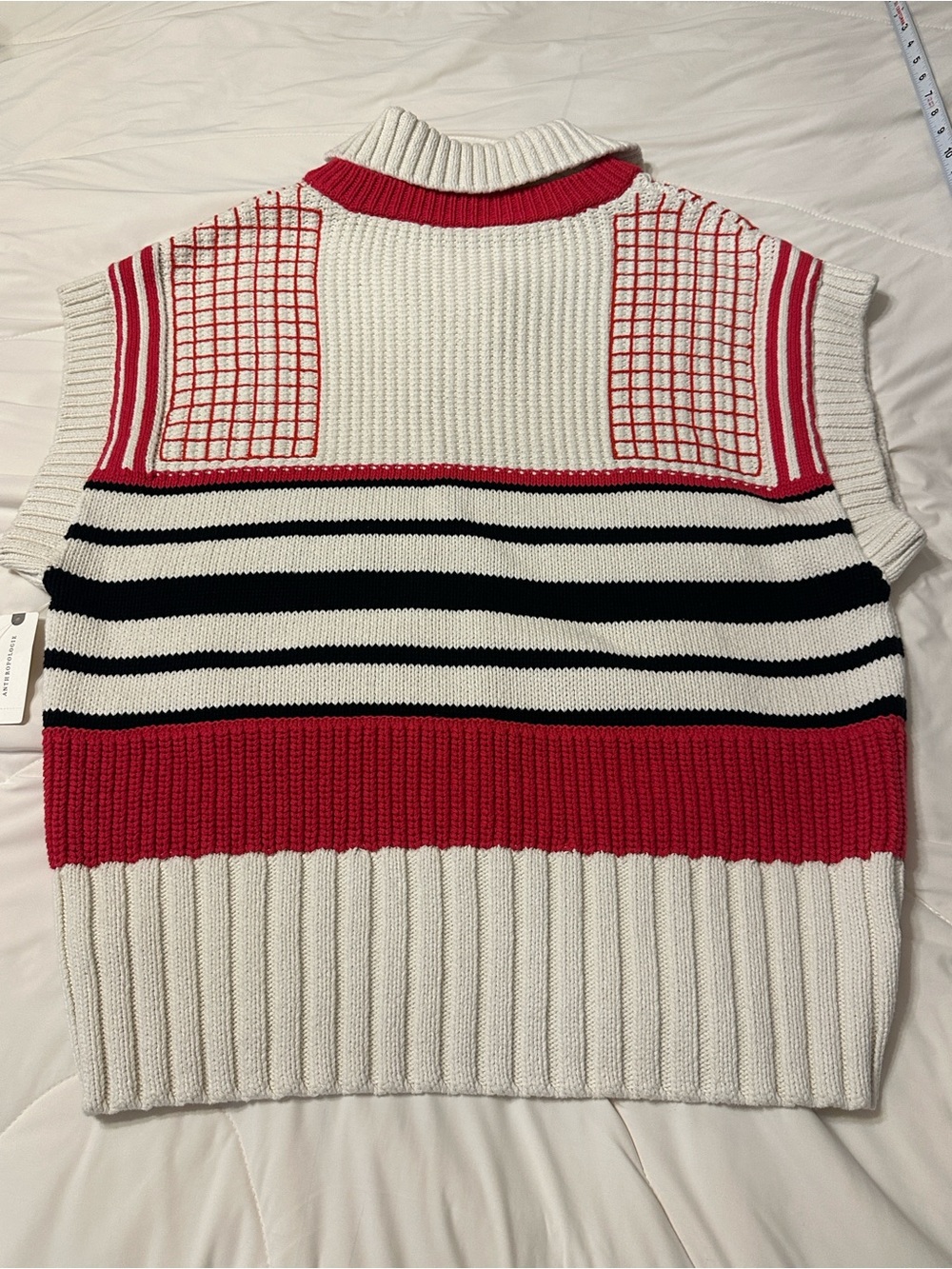 Maeve V-Neck Button-Up Twofer Sweater Vest - NWT - Size M - Picture 5 of 12
